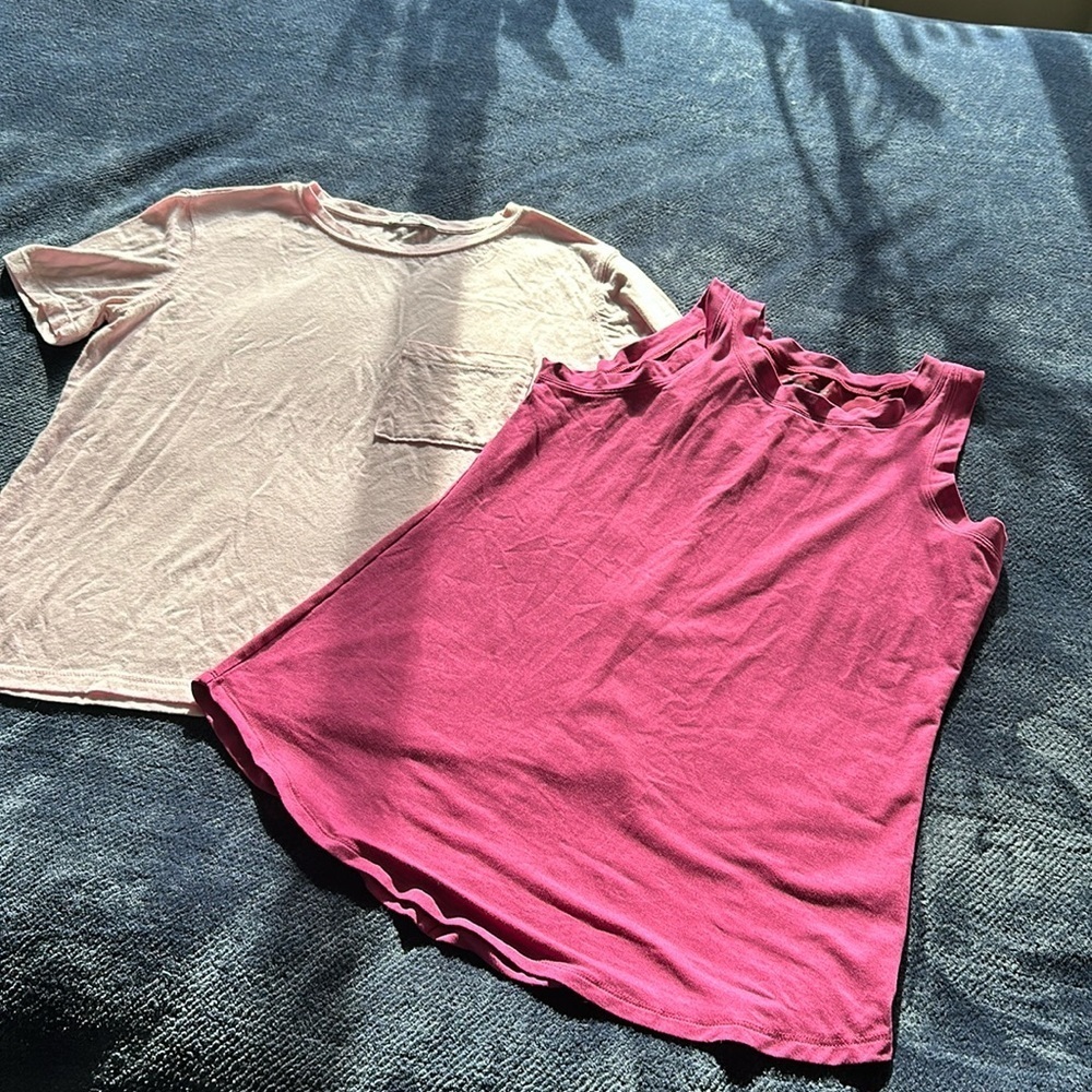 Sm Columbia fuchsia Omni wick workout shirt, ZARA T-shirt, pink